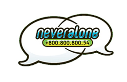 Ascolta lo spot cantato NEVERALONE
